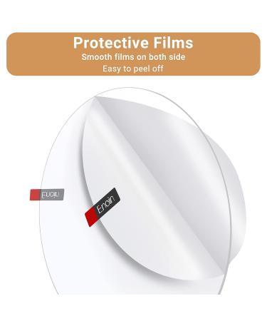 Enoin 2pcs 9 Inch Round Clear Acrylic/Plexiglass Sheets - 0.060 1/16 Inch Thick Circle Panels for DIY Projects and Art Crafts - Buy Online on GoSupps.com