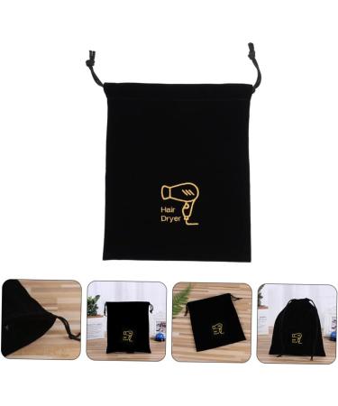 Healeved Reusable Grocery Bag 5pcs hair dryer storage bag s flannel drawstring bags Portable Hair Dryer Bag tool Travel Backpack Travel Backpack 30X26X1CMx5pcs Blackx5pcs - Buy Online on GoSupps.com