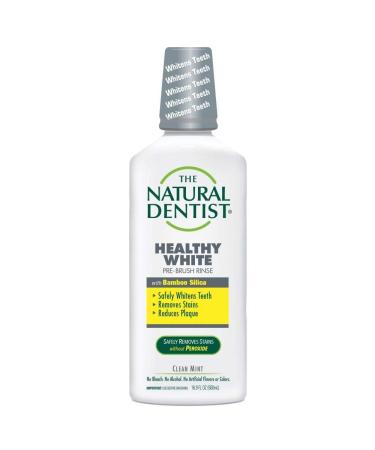 Natural Dentist Pre-Brush Whitening Rinse - Clean Mint - Whitens Teeth - No Bleach - No Alcohol - 16.9 oz (Pack of 4)