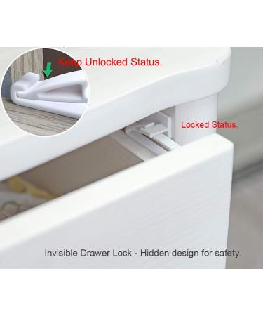 Child Safety Locks - Baby Proofing Invisible Drawer Latches (8 Pack) - No Tools or Drilling Required - Buy Online on GoSupps.com
