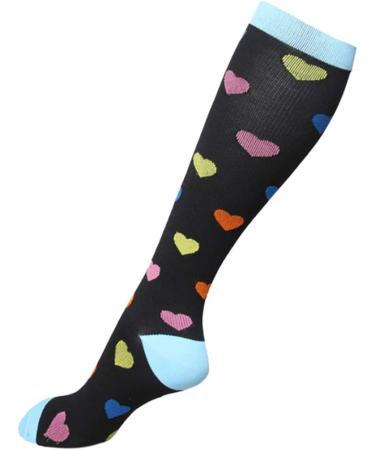 Ixkbiced Compression Socks for Women - Knee High Travel & Cycling Socks for Pain Relief - Buy Online on GoSupps.com