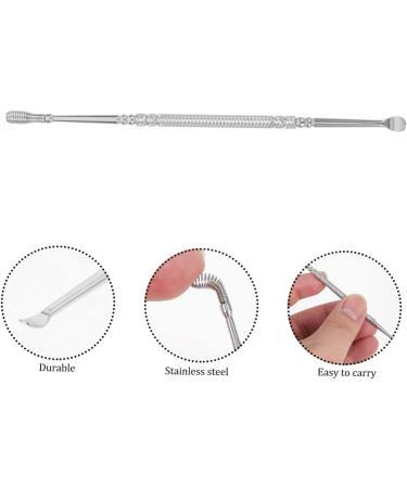 Healvian Spiral Ear Cleaning Tool Set - 3pcs Reusable Ear Picks for Earwax Removal | Household Ear Care Kit - Silver 13x0.5cm - Buy Online on GoSupps.com