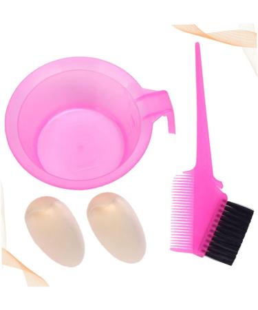 DOITOOL 2 Sets Hair Coloring Kit Hair Bleach Styling Brush Hair Paint Brush Hair Salon Tool Hair Dyeing Brush Hair Dyeing Supplies Beard Dye Brush Hair Dye Tool Oil Bowl Major 13X12X4cm Pink - Buy Online on GoSupps.com