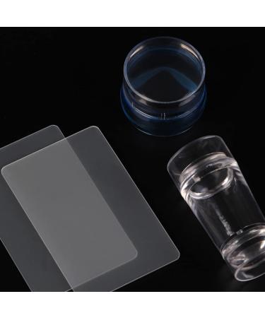 Lurrose Nail Art Tools - 2 Sets Clear Silicone Stampers & Double End Stamping Kit for Perfect Manicure - International Shipping Available - Buy Online on GoSupps.com