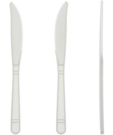 AmerCare Medium-Heavy Weight Unwrapped White Polystyrene Knives Case of 1000 - Buy Online on GoSupps.com