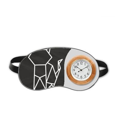 Origa Cat Geometric Shape Sleep Eye Head Clock Travel Shade Cover