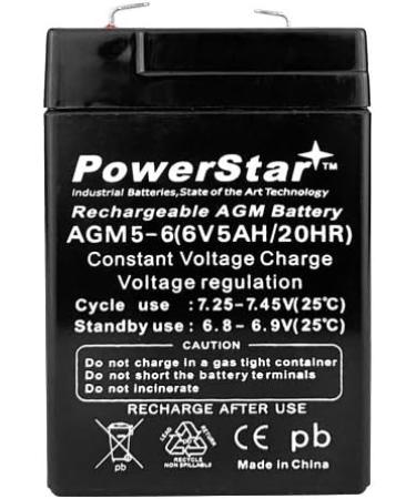 PowerStar 2 6V 4AH Replacement CA640 UPS Battery Compatible with APC RBC1 - International Shipping Available - Buy Online on GoSupps.com