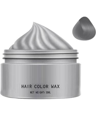 Cire de coloration capillaire Teinture capillaire temporaire l g re cr me capillaire temporaire durable | Cire de couleur temporaire cire de couleur de cheveux gris argent teinture de cire de ch Gray 1 unit (Lot de 1) - Buy Online on GoSupps.com