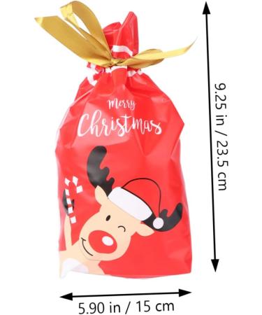 KOMBIUDA 50pcs Christmas Bundle Pocket Christmas Candy Basket Bags Christmas Bundle Bag Bag Biscuit Sack - Buy Online on GoSupps.com