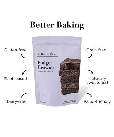 Stellar Eats Fudge Brownie Baking Mix  10.4 oz  1 Pack - Grain Free  Gluten Free  Dairy Free  Plant Based  Paleo Friendly - Buy Online on GoSupps.com