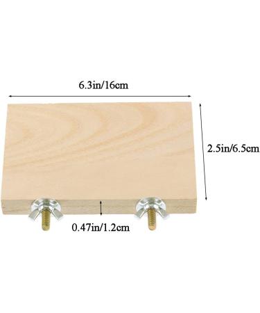 Kathson Bird Wood Platform Perch Stand 3Pcs Set for Parakeets & Conures - Ideal Cage Corner Shelf for Budgies, Cockatiels, Lovebirds - Parrot Playground Accessory - Buy Online on GoSupps.com