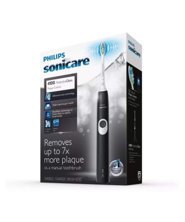 Philips Sonicare ProtectiveClean 4100 Electric Toothbrush - Plaque Control | Brown Box Packaging | Black - Buy Online on GoSupps.com