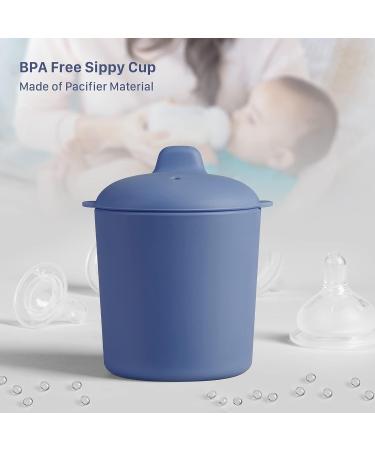 Sippy Cup 5oz Silicone Baby Cup with Soft Spout | Leak Proof & Spill Proof Toddler Cup - Lilac | Ideal for Babies 12M - Buy Online on GoSupps.com