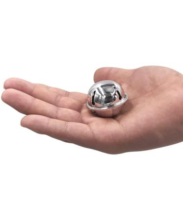 CLLOOTVE 1.6-Inch Metal Craft Bells for Christmas Decoration - 16pcs Silver Bright Silver - Buy Online on GoSupps.com