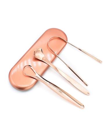 Tongue Scraper for Adults Metal Tongue Cleaner Tongue Cleaner 3 Pack