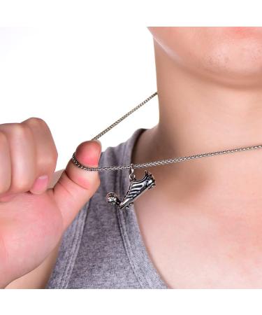 EACHAR Men's Stainless Steel Soccer Pendant Necklace & Keychain Set - 3D Football Hip Hop Jewelry for Soccer Fans | Perfect Gift for Boys, Men, Girls, Women (NL000001) - Buy Online on GoSupps.com
