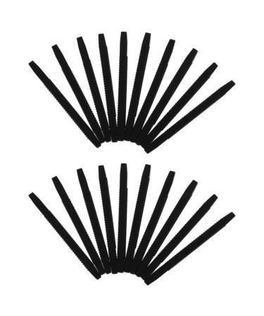 Beavorty 20 pieces silicone glasses brake brick holder Exchange glasses pillows glasses ear handles for glasses sunglasses (black)