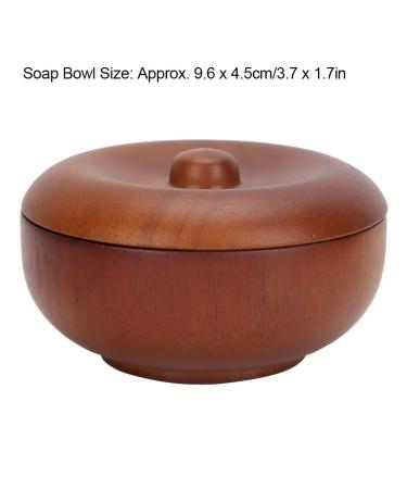 Premium Wooden Shaving Brush Bowl - Perfect Tool for Hairdressing and Grooming - Buy Online on GoSupps.com