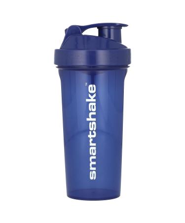 Smartshake Glossy Lite Protein-Shaker bottle 800 ml leak-proof BPA-free gift for men and women gym shaker drinking bottle for protein shakes + protein powder (800 ml blue 800ml