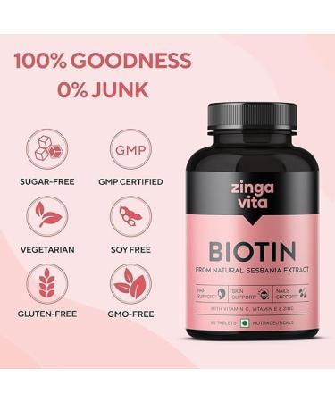 MAGICHOOD Advanced Biotin Tablets | Boosts Keratin Production Reduce Hair Fall and Promote Hair Growth with Natural Sesbania Agati Leaf Extract & Hair Vitamins (60 Tablets) - Buy Online on GoSupps.com