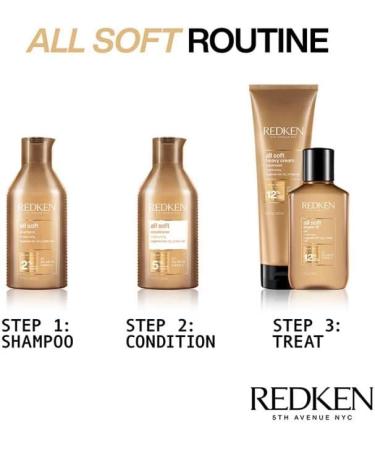 Redken All Soft Shampoo 300ml Conditioner 300ml Heavy Cream 250ml and Argan Oil 6 111ml - Buy Online on GoSupps.com