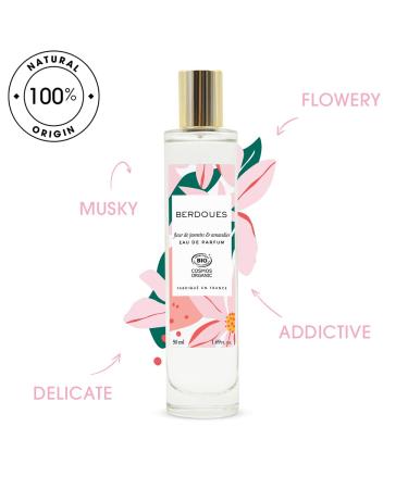 Fleur de Organic Eau Toilette | & Floral Scent Made in France Spray Fragrance for Women 100% Natural Origin Vegan and with Formula| Luxury Perfume Premium Quality Ingredients 1.7 fl.oz. Fleur de Jasmin & Amandier 1.7 Fl Oz (Pack of 1) - Buy Online on GoSupps.com