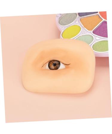 Beavorty 4pcs Makeup Practice Skin Silicone Mold Eye Makeup Face Board Eye Make up Training Skin Leather Pad - Buy Online on GoSupps.com