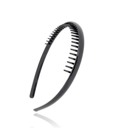 6 Pcs Black Plastic Headbands with Teeth - DIY Hair Accessories for Women, Men, Girls - Buy Online on GoSupps.com