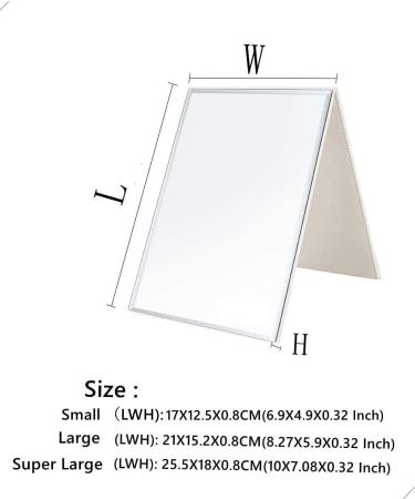 ZCOOOOOOL SPIEGEL Large Super HD Makeup Mirror - Foldable Tabletop & Handheld Design Multi-Angle 8.27 x 5.9 Inch White - International Shipping Available - Buy Online on GoSupps.com
