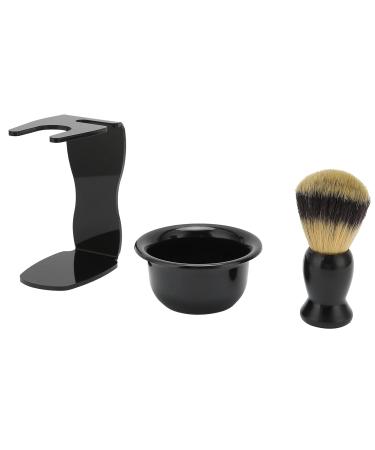 Premium 3-Piece Shaving Brush Set | Soft Nylon Hair & ABS Storage Rack | Ideal for Men's Personal Care - Buy Online on GoSupps.com