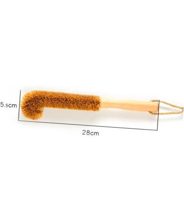 Solustre 2 Pack Bottle Cleaning Brushes - Effective Scrubbing Sponge for Water Bottles and Glasses - Eco-Friendly Baby Cleaning Ball - Brown - Buy Online on GoSupps.com