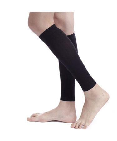 Tcare 1 Pair Medical Calf Compression Sleeve 30-40mmhg Men Women Footless Calves Compression Sleeves Varicose Veins 2 S
