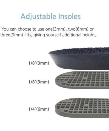 1/8 Inch Full Length Insoles for Leg Length Discrepancies - 2 Right (Small) with Cushion Pad - Buy Online on GoSupps.com