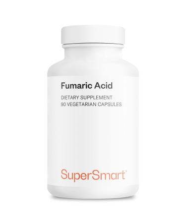 Supersmart - Fumaric Acid 500mg per Day (Maximum Strength) - Natural Supplement | Non-GMO & Gluten Free - 90 Vegetarian Capsules