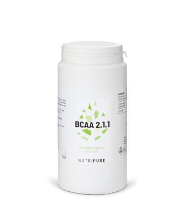 Nutripure | BCAA 2.1.1 Vegan 100% Pure | Natural & Vegetable Origin | Essential Amino Acids Ideal for Bodybuilding and Endurance During Exercise | 180 Capsules | Made in France