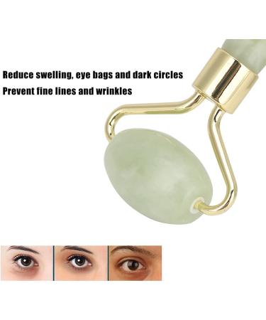 Haosie Jade Stone Facial Roller - 3.3x1.6in Face Massager Mini Handheld Multifunctional Skin Tightening Tool for Face Lifting - Buy Online on GoSupps.com