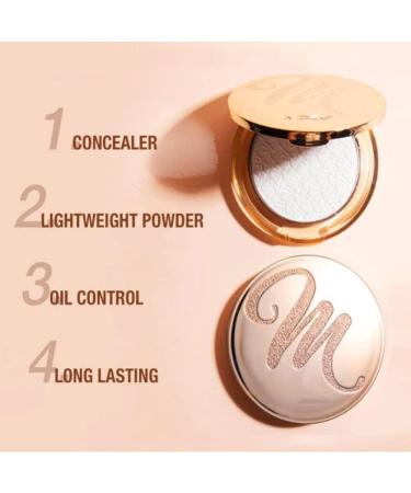 Golden Diamond Face Powder Golden Face Powder Diamond Face Powder Lightweight Setting Makeup Powder Waterproof Lasting Concealer & Brightens & Oil Controls (#02 Pearlescent) - Buy Online on GoSupps.com