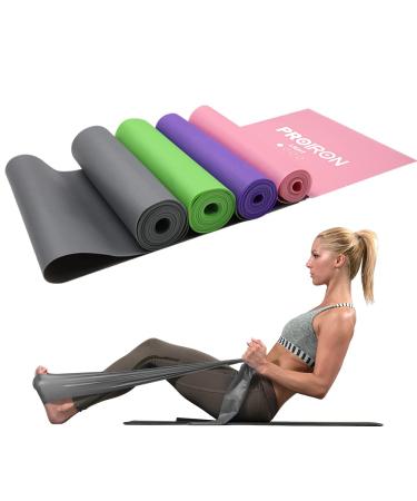 PROIRON Latex-Free Resistance Bands Exercise Bands for Strength Training Yoga Pilates Stretching Home Gym Workout Upper Lower Body Light Medium Heavy d-Gray/2m/30lb