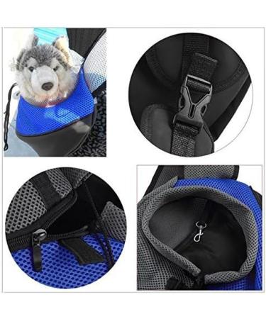 BIGWING Transport Bag for Dogs & Cats - Stylish Shoulder Carrier for Small Pets - Durable Linen Pet Tote in Blue - Buy Online on GoSupps.com