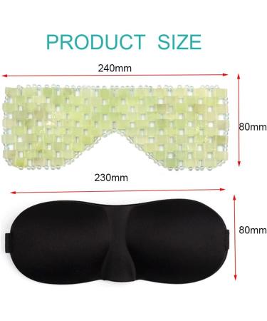 Jade Eye Mask | Natural Cold Therapy for Eye Fatigue | Relax & Revitalize | International Shipping Available - Buy Online on GoSupps.com