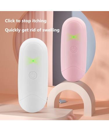 Heat Pulse Anti Itch Device Electronic Relieve Itching Stick USB Rechargeable Anti Itching Device for Outdoor Camping Travel Sports (White) - Buy Online on GoSupps.com