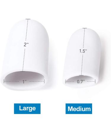 Kimihome Gel Toe Caps - 10 Silicone Toe Protectors for Blisters Corns & Calluses | Cushioned Comfort & Skin Protection - Buy Online on GoSupps.com