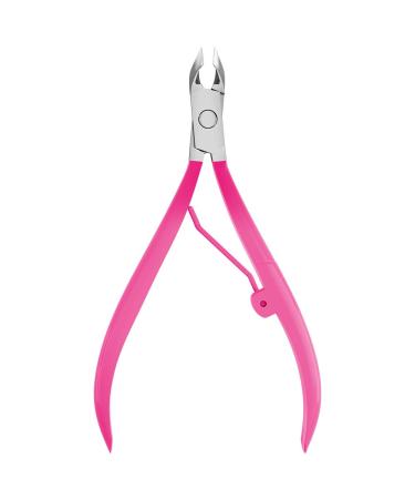 Andlane Cuticle Trimmer and Pusher - Professional Stainless Steel Nippers - Manicure/Pedicure Tool (Pink) - Buy Online on GoSupps.com