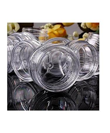 Buy 50 Plastic Cosmetic Sample Containers (3g) - Small Transparent Round Jars for Face Cream Lip Balm and Lotion - Perfect for Travel & Storage - Buy Online on GoSupps.com
