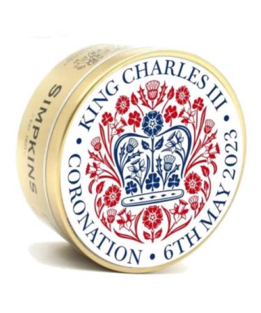 Simpkins King Charles III Coronation Mixed Fruit Tin 175g | Pack of 2 (King Charles III 6th May 2023)