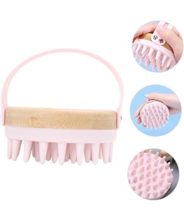 SESESFOUFU Shampoo Brush & Scalp Massager - Pink Scrubber for Hair Care & Peeling - 8.4x8x7.4cm | International Shipping Available - Buy Online on GoSupps.com