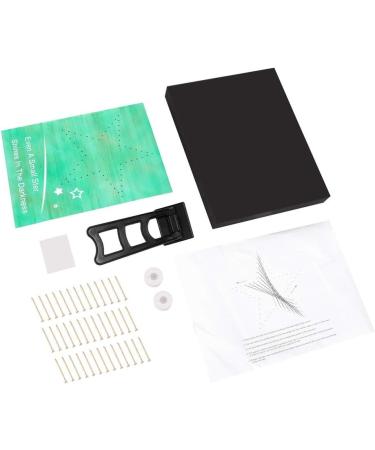Yosoo Star DIY Nail String Art Kit - 3D Drawing Nails Winding Lines Painting - Green - Home Office Decor - Buy Online on GoSupps.com