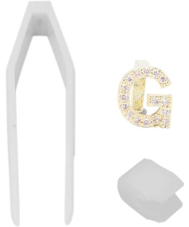 Plated Gold English Letter G Braces - Perfect for Cosplay Festivals & Hip Hop Tooth Decoration - Buy Online on GoSupps.com