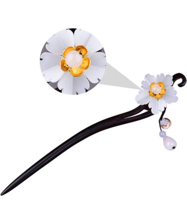 Mikinona 1pc Hairpin Hair Chopsticks Hair Carved Hair Stick Hair Sticks for Buns Hair Clips for Women Hair Bun Fork Hair Sticks for Hair Chinese Tassel White China Miss Wooden - Buy Online on GoSupps.com