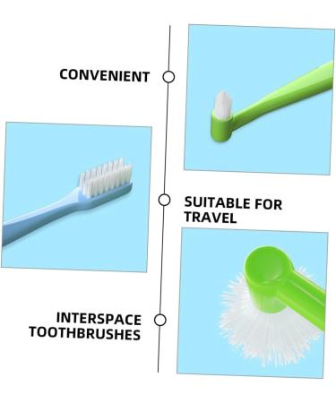 Buy Homsfou Travel Toothbrush Set - 4 Double-Sided Ergonomic Toothbrushes for Wisdom Teeth & Detail Cleaning | International Shipping - Buy Online on GoSupps.com
